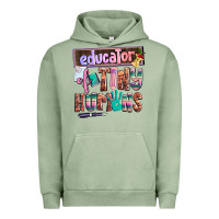 Pigment Oil Green educator of tiny humans Urban Hoodie - AdoDesignShop