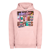 Pigment Salmon educator of tiny humans Urban Hoodie - AdoDesignShop