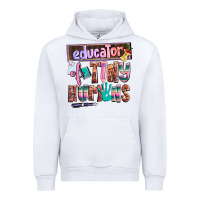 White educator of tiny humans Urban Hoodie - AdoDesignShop
