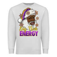 Dove Grey big nick energy purple and gold afro santa Premium Sweatshirt - RanaPortraitStore