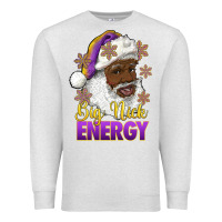 Oatmeal Heather big nick energy purple and gold afro santa Premium Sweatshirt - RanaPortraitStore