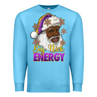 Ocean Blue big nick energy purple and gold afro santa Premium Sweatshirt - RanaPortraitStore
