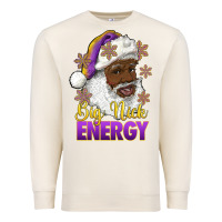 Sandshell big nick energy purple and gold afro santa Premium Sweatshirt - RanaPortraitStore