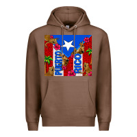 Chestnut puerto rico coqui leopard Premium Hoodie - AdoDesignShop