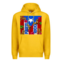 Lemon puerto rico coqui leopard Premium Hoodie - AdoDesignShop