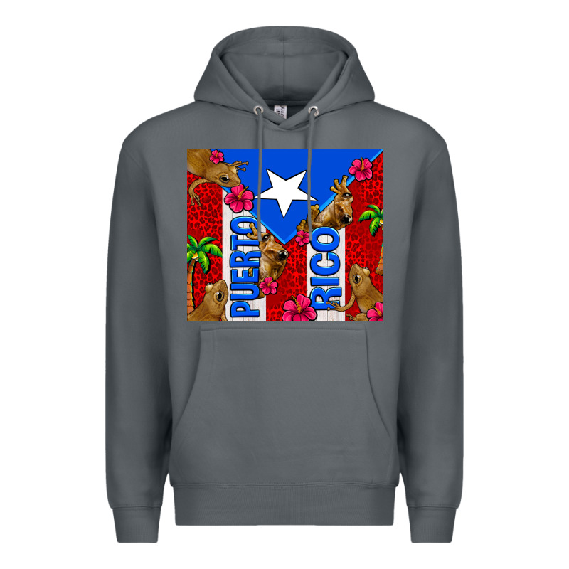 Puerto Rico Coqui Leopard Premium Hoodie by AdoDesignShop | Teevron
