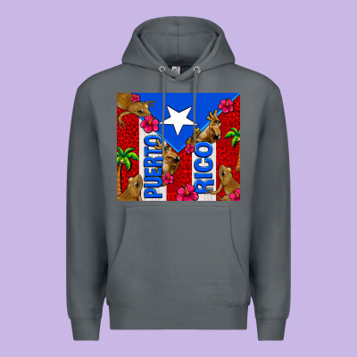 Puerto Rico Coqui Leopard Premium Hoodie Designed By Adodesignshop