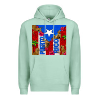 Seafoam puerto rico coqui leopard Premium Hoodie - AdoDesignShop