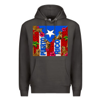 Smoke puerto rico coqui leopard Premium Hoodie - AdoDesignShop
