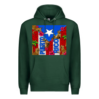 Sports Green puerto rico coqui leopard Premium Hoodie - AdoDesignShop