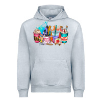 Heather Grey art teacher coffee cup Urban Hoodie - AdoDesignShop