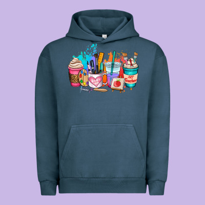 Art Teacher Coffee Cup Urban Hoodie Designed By Adodesignshop