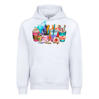 White art teacher coffee cup Urban Hoodie - AdoDesignShop