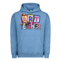 Pigment Pebble Blue art teacher Urban Hoodie - AdoDesignShop