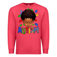 Cardinal autism afro kid full face Premium Sweatshirt - texasbilliewilder