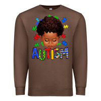 Chestnut autism afro kid full face Premium Sweatshirt - texasbilliewilder