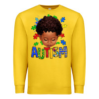Lemon autism afro kid full face Premium Sweatshirt - texasbilliewilder