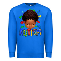 True Royal autism afro kid full face Premium Sweatshirt - texasbilliewilder