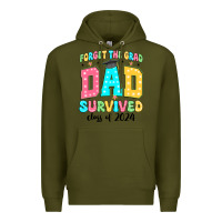 Army Green forget the grad mom survived class of 2024 Premium Hoodie - JahusDesignShop
