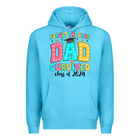 Ocean Blue forget the grad mom survived class of 2024 Premium Hoodie - JahusDesignShop