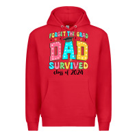 Red forget the grad mom survived class of 2024 Premium Hoodie - JahusDesignShop