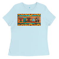 Baby Blue texas sunflowers license plate Ladies Tee - Artiststas