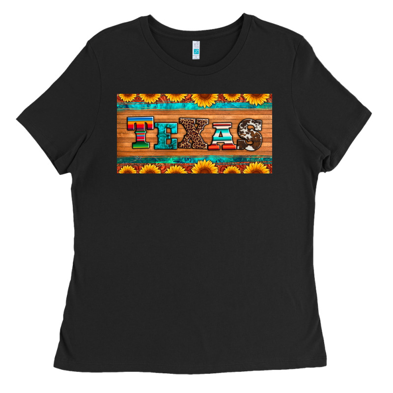 Texas Sunflowers License Plate Ladies Tee by Artiststas | Teevron