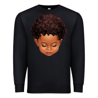 Black cute afro boy Premium Sweatshirt - texasbilliewilder