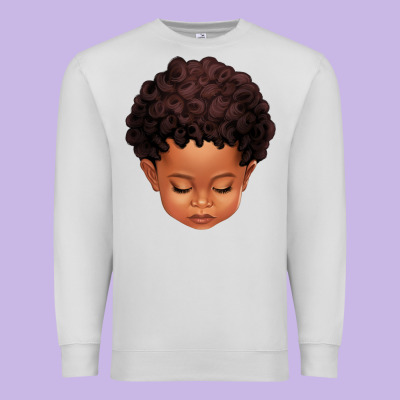 Cute Afro Boy Premium Sweatshirt Designed By Texasbilliewilder
