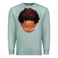 Seafoam cute afro boy Premium Sweatshirt - texasbilliewilder