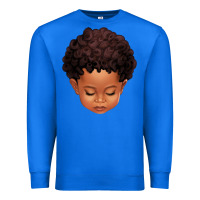 True Royal cute afro boy Premium Sweatshirt - texasbilliewilder