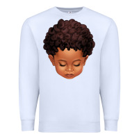 White cute afro boy Premium Sweatshirt - texasbilliewilder