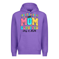 Purple forget the grad mom survived class of 2024 Premium Hoodie - JahusDesignShop