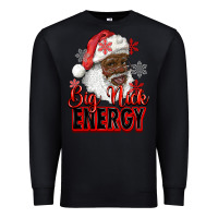 Black big nick energy afro santa Premium Sweatshirt - RanaPortraitStore