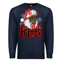 Navy big nick energy afro santa Premium Sweatshirt - RanaPortraitStore