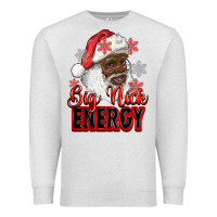 Oatmeal Heather big nick energy afro santa Premium Sweatshirt - RanaPortraitStore
