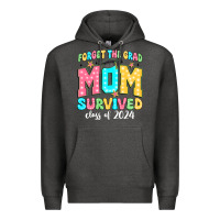 Charcoal Heather forget the grad mom survived class of 2024 Premium Hoodie - JahusDesignShop