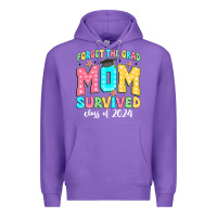 Purple forget the grad mom survived class of 2024 Premium Hoodie - JahusDesignShop
