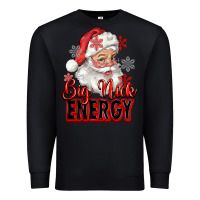 Black big nick energy santa claus Premium Sweatshirt - RanaPortraitStore