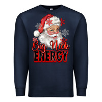 Navy big nick energy santa claus Premium Sweatshirt - RanaPortraitStore