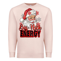 Pale Pink big nick energy santa claus Premium Sweatshirt - RanaPortraitStore