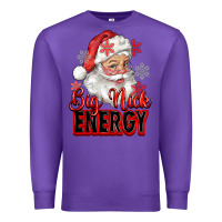 Purple big nick energy santa claus Premium Sweatshirt - RanaPortraitStore