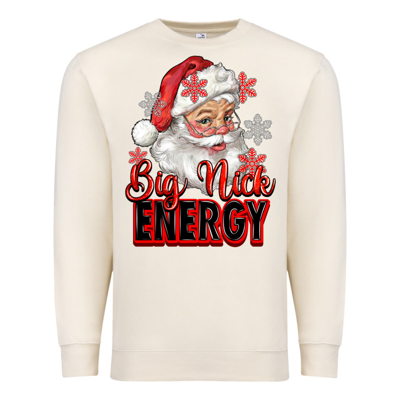Big Nick Energy Santa Claus Premium Sweatshirt by RanaPortraitStore | Teevron