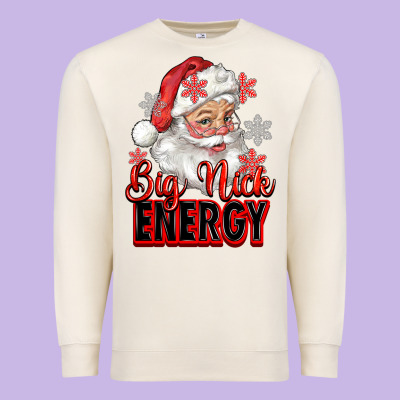 Premium Sweatshirt big nick energy santa claus
