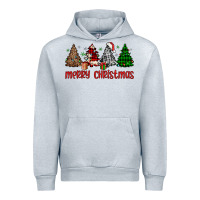 Heather Grey merry christmas tree Urban Hoodie - JahusDesignShop