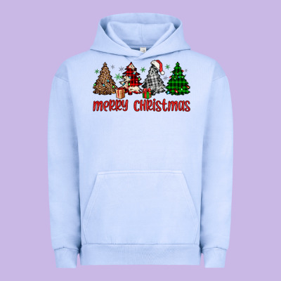 Merry Christmas Tree Urban Hoodie Designed By Jahusdesignshop