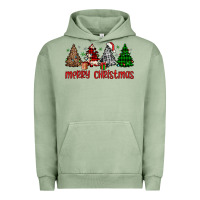 Pigment Oil Green merry christmas tree Urban Hoodie - JahusDesignShop