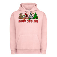 Pigment Salmon merry christmas tree Urban Hoodie - JahusDesignShop