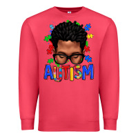 Cardinal autism afro man Premium Sweatshirt - texasbilliewilder