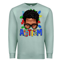 Seafoam autism afro man Premium Sweatshirt - texasbilliewilder